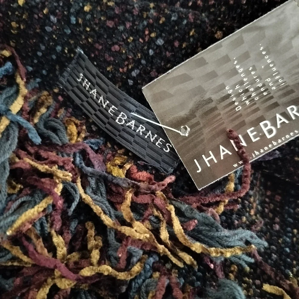Jhane‎ Barnes Rayon Knit Multicolor Scarf 70